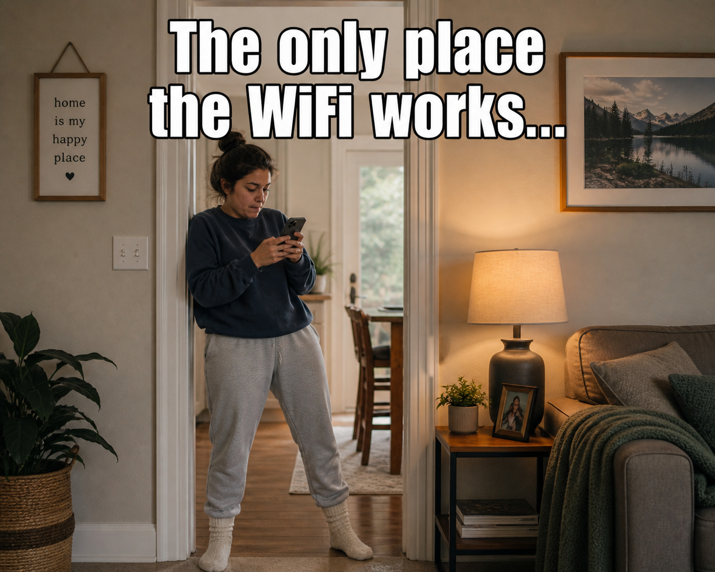 The only place the WiFi works